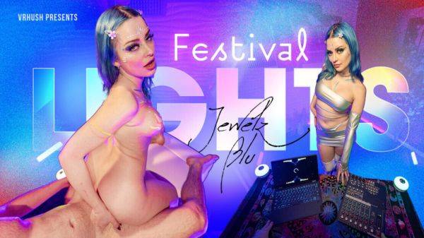 VRHUSH Festival lights with busty babe Jewelz Blu on pornoboobs.com